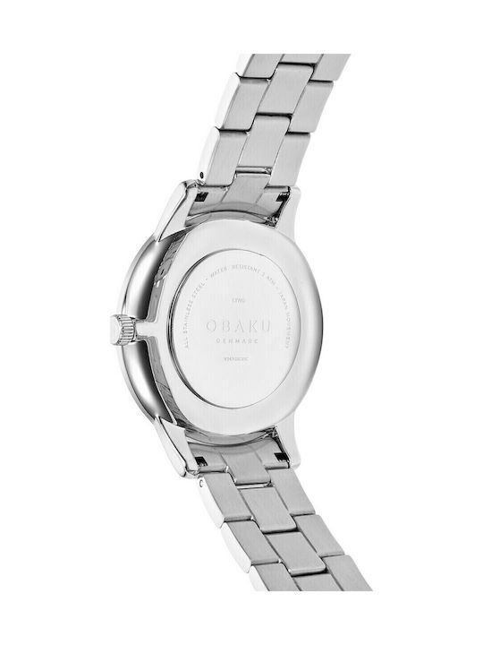 Obaku Lyng Slate Ρολόι Μπαταρίας με Μεταλλικό Μπρασελέ Obaku Lyng Slate Ρολόι Μπαταρίας με Μεταλλικό Μπρασελέ