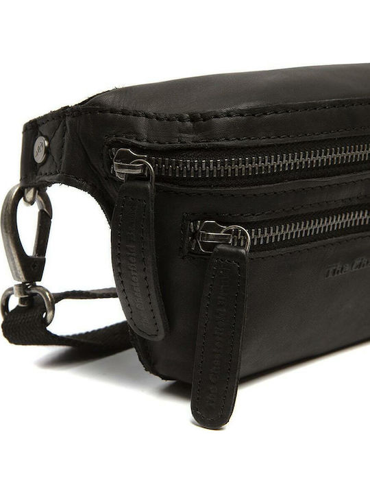 Toronto Leather Belt Bag Black
