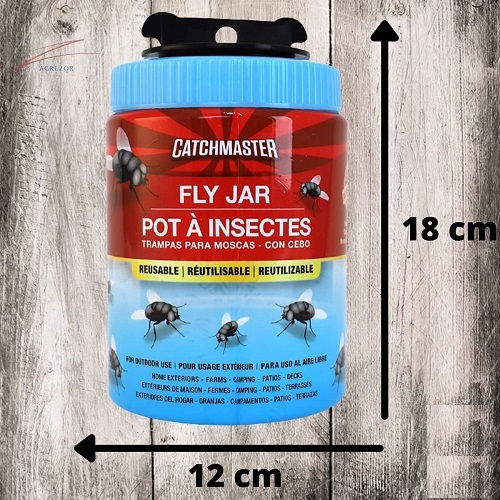Agroza Fly Jar Trap Pestizid 1Stück