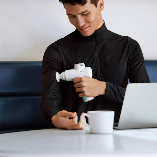 Hyperice Hypervolt Go 2 Waffe Massage für die Beine, den Körper & die Hände mit Vibration Weiß