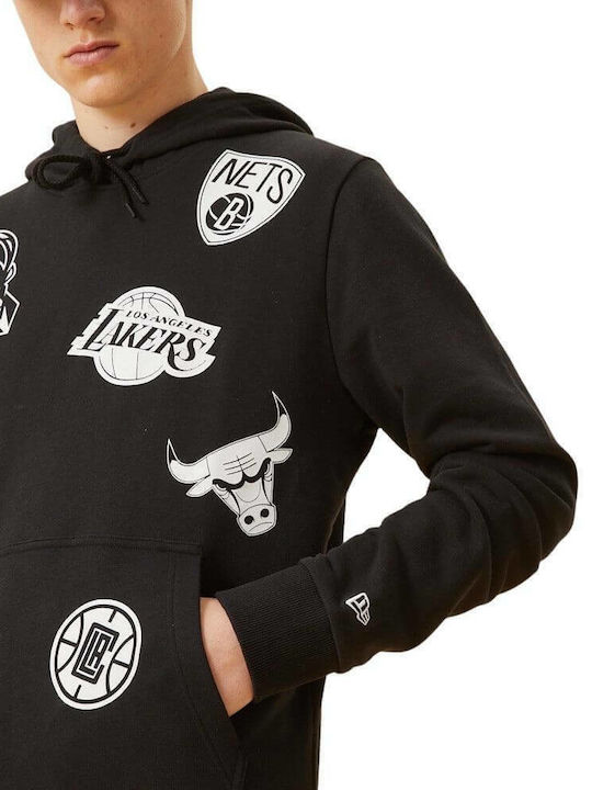 NBA Multi Team Φούτερ με Κουκούλα Πολύχρωμο