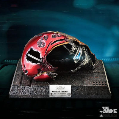 Beast Kingdom Marvel Avengers 4 Endgame: Master Craft Statue Mark50 Helmet Battle Damaged Helmet Replica length 25.3cm