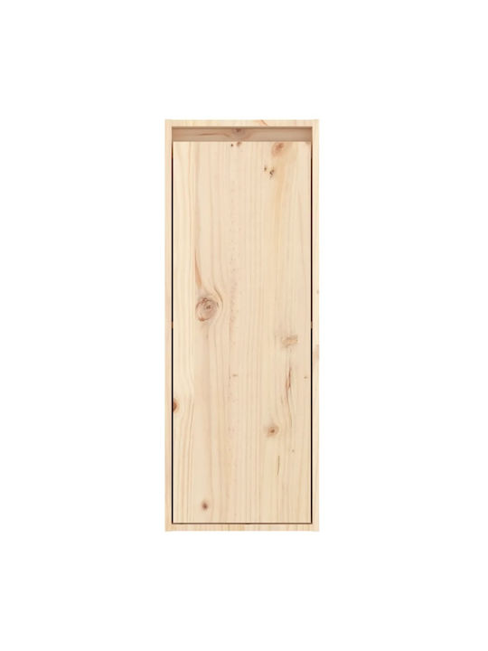 Wand Wohnzimmer Vitrine aus Massivholz Beiges 30x30x80cm