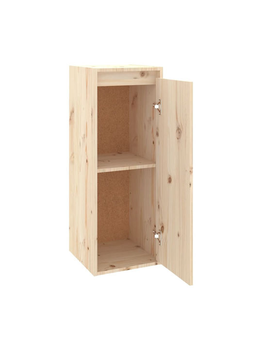 Wand Wohnzimmer Vitrine aus Massivholz Beiges 30x30x80cm