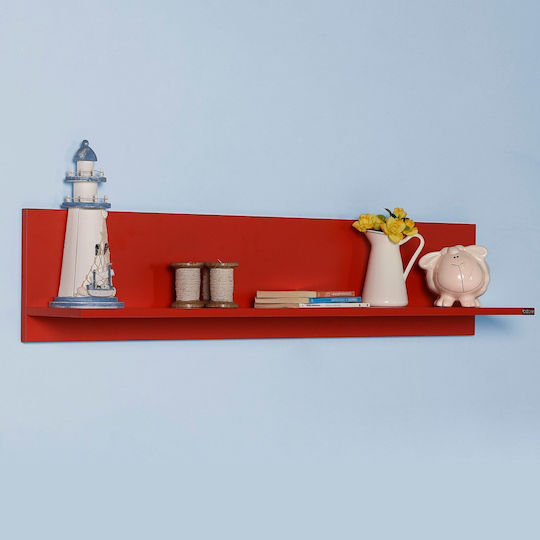 Regal Wand Red 120x25x20cm