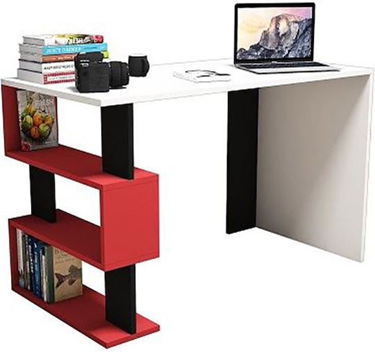 Γραφείο Aigina Ξύλινο Λευκό 120x60x75εκ.