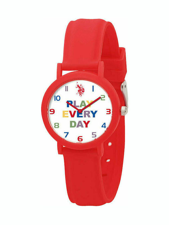 U.S. Polo Assn. Kinderuhr Rotes