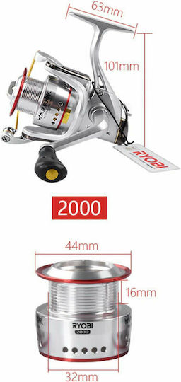 Ryobi Warrior Fischrolle für Shore Jigging 2000