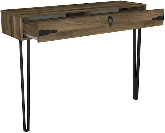 Thira Конзолна маса Кафяво / черно Д120xШ35xВ90cm