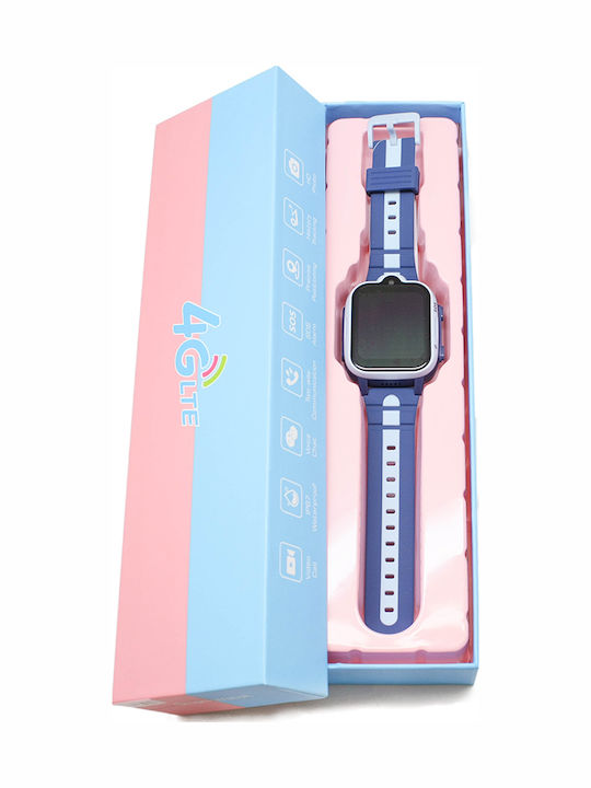 Technovo Ceas digital pentru copii cu GPS și curea din cauciuc/plastic Albastru deschis