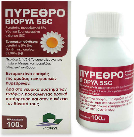 Vioryl Pyrethrum Liquid Insecticide for Whiteflies Aphids and Thrips 100ml