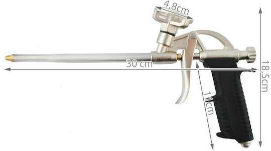 00000010 Air Foam Gun Metallic 31.5x18.5cm
