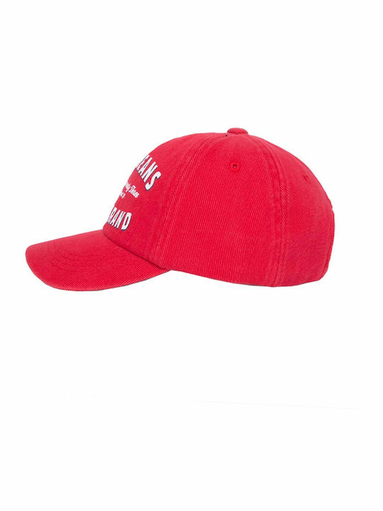 Pepe Jeans Παιδικό Καπέλο Jockey Υφασμάτινο Retro Style Κόκκινο