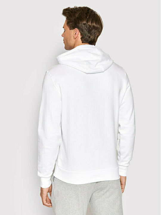 North Sails Men's Sweatshirt with Hood and Pockets White