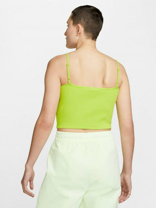Nike Essential Women's Sport Cotton Blouse Spaghetti Strap Green