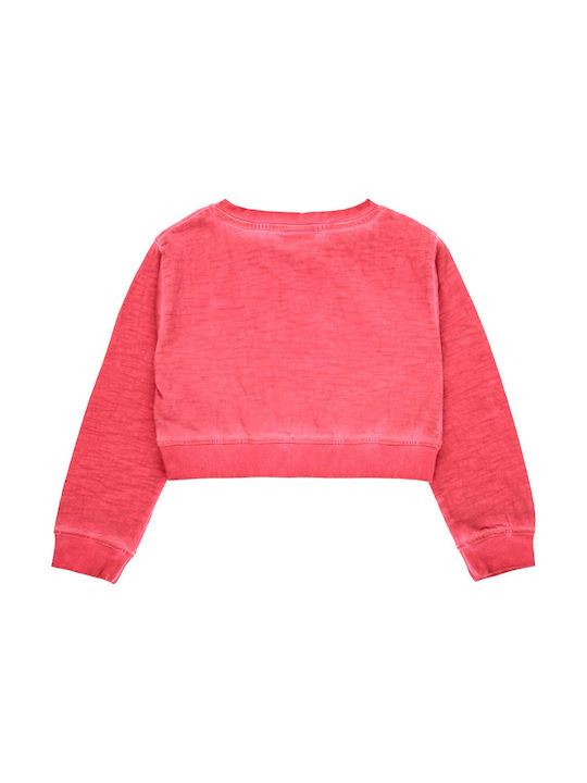 Boboli Kids Crop Top Long Sleeve Red