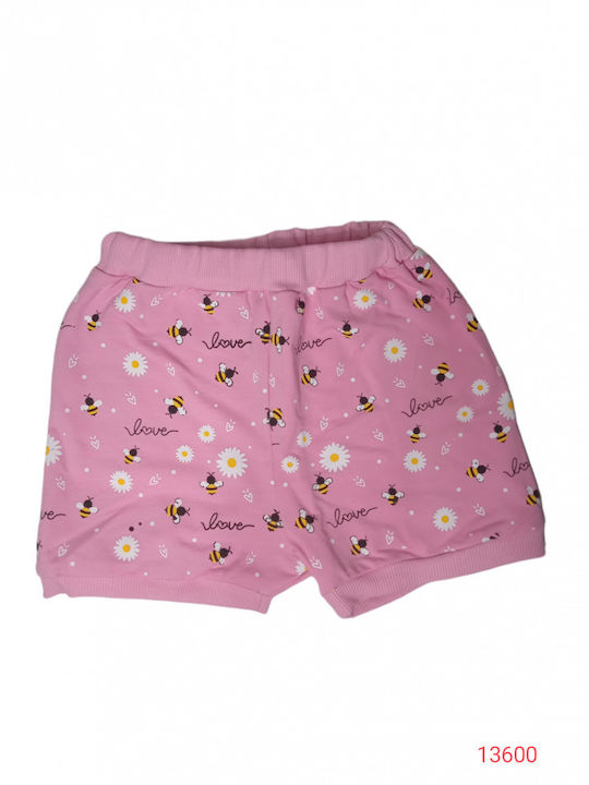 Joyce Bee Love Set Babystrampler Kurzärmelig mit Shorts Weiß 2Stück
