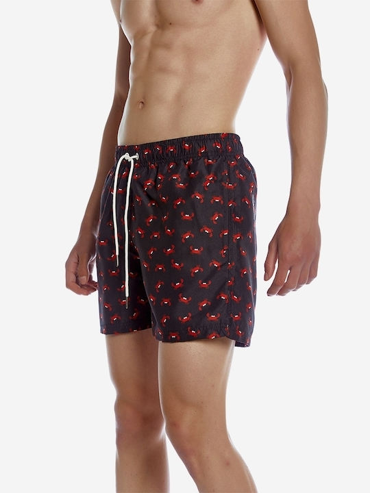 Men's Swimwear Shorts Black with Patterns