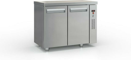 Inox Dobros Ψυγείο Πάγκος χωρίς Μοτέρ Υ87xΠ105xΒ60cm