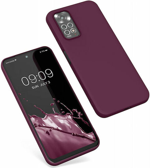 KWmobile Back Cover Silicone Bordeaux Violet (Redmi Note 11 / 11S 4G)