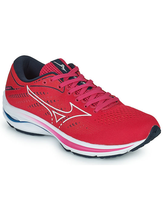 Mizuno Wave Rider 25 Herren Sportschuhe Laufen Rot