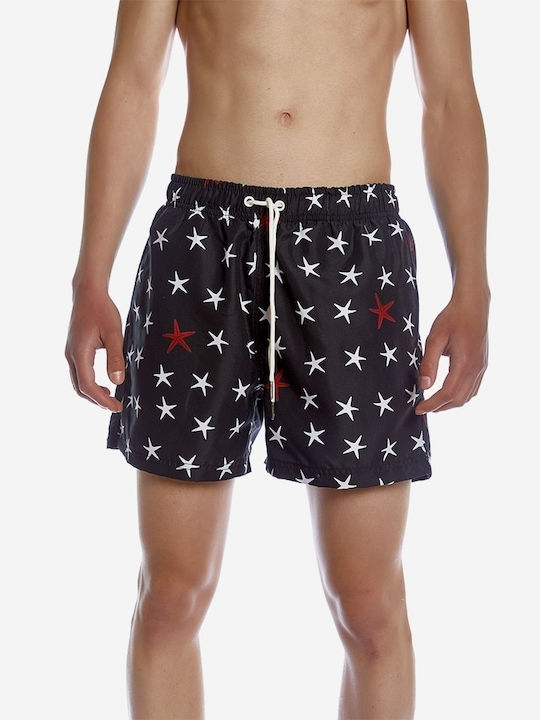 Men's Swimwear Shorts Black with Prints
