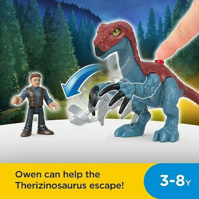 Αυτοκίνητο δράσης Jurassische Welt Dinosaurier Therizinosaurus für 3+ Jahre