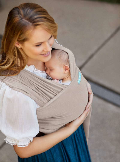 Moby Marsupiu Wrap Elements cu Greutate Maximă 15kg Taupe