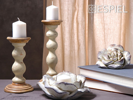 Espiel Decorativ Floare din Beton 16x14x10.5cm 1buc Espiel Decorativ Floare din Beton 16x14x10.5cm 1buc