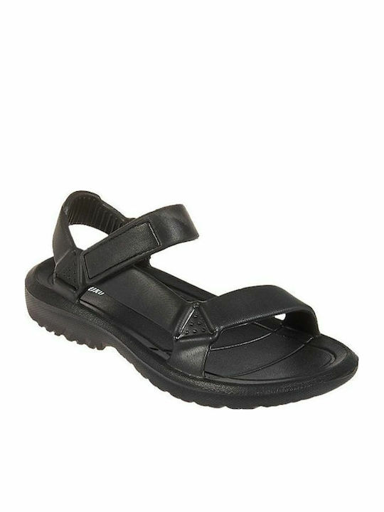 Women's Flat Sandals Sporty in Black Color