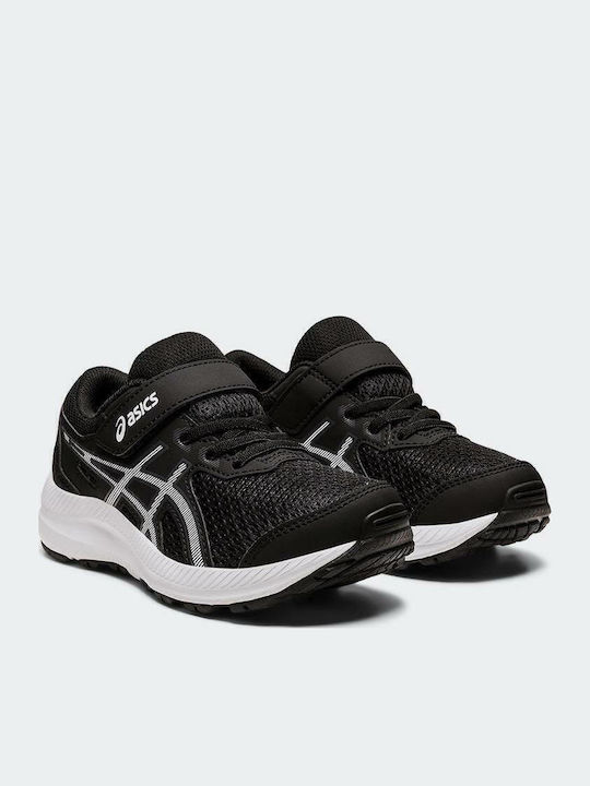 Contend 8 Kids Sports Shoes Running with Hoop & Loop Closure Black