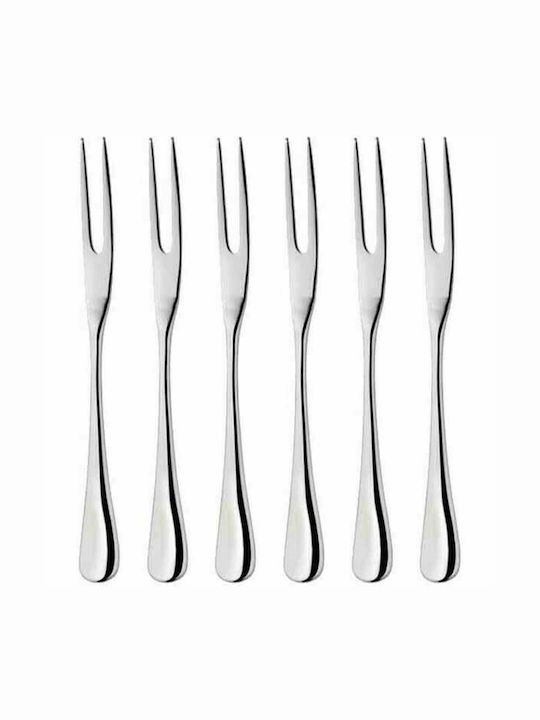 Homestyle Set de Furculițe Alimente Metalice Argint 13cm 6buc