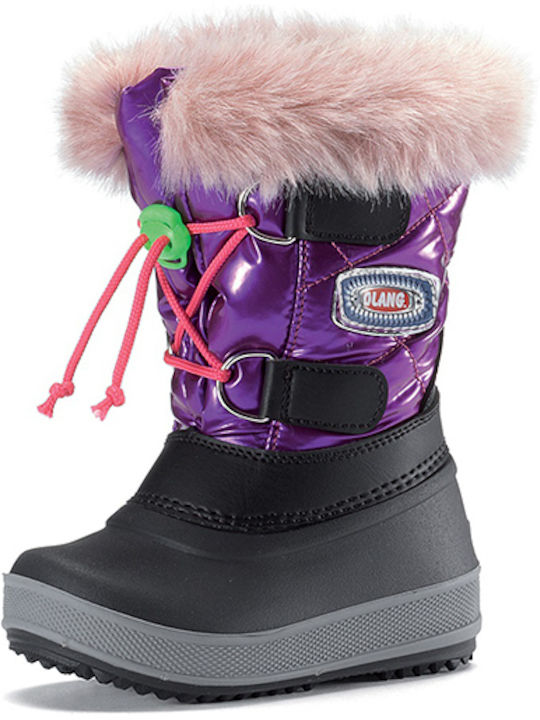 Olang Magic Kids Snow Boots with Lace Purple