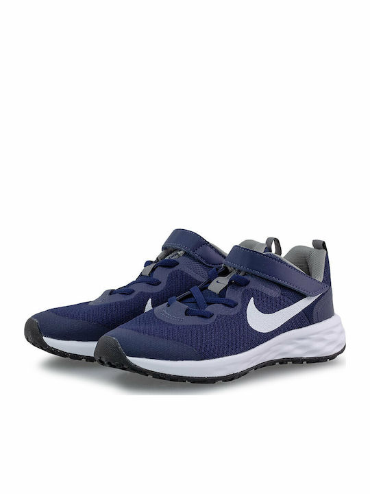 Revolution Revolution Kids Sports Shoes Running with Hoop & Loop Closure Midnight Navy / Flat Pewter / White