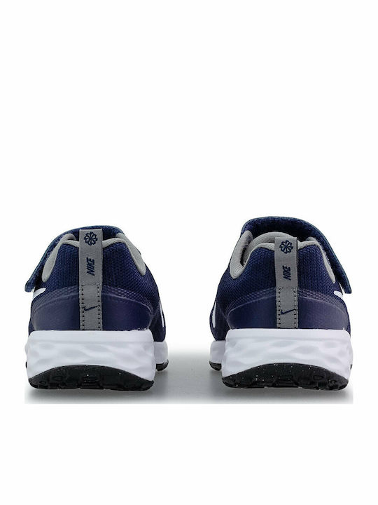 Revolution Revolution Kids Sports Shoes Running with Hoop & Loop Closure Midnight Navy / Flat Pewter / White