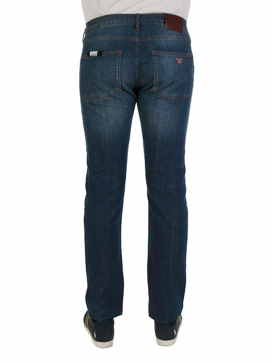 Emporio Armani Men's Denim Pants in Regular Fit Navy Blue