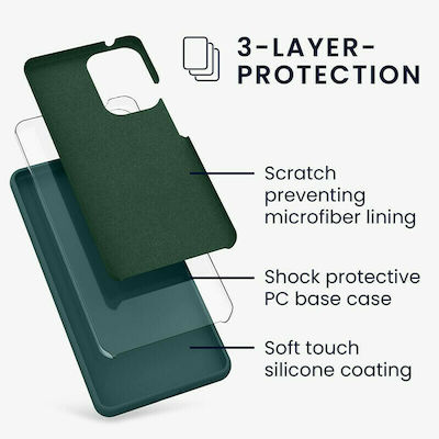 KWmobile Rubber Back Cover Σιλικόνης Blue Green (Galaxy A53)