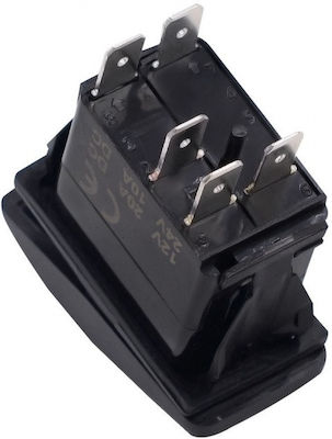 Comutator On/Off Auto 12V-24V Universal 5pin Albastru