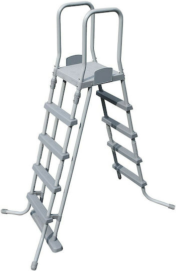 Bestway Скръгъл Басейн 19480л с Метална Рамка 427x122см Сив