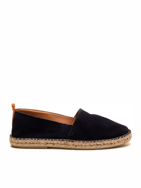 Perlamoda men's leather espadrille blue 364 AZUL