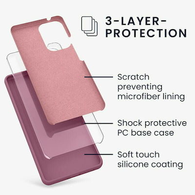 KWmobile Rubberized Silicone Back Cover Deep Rusty Rose (Galaxy A53)