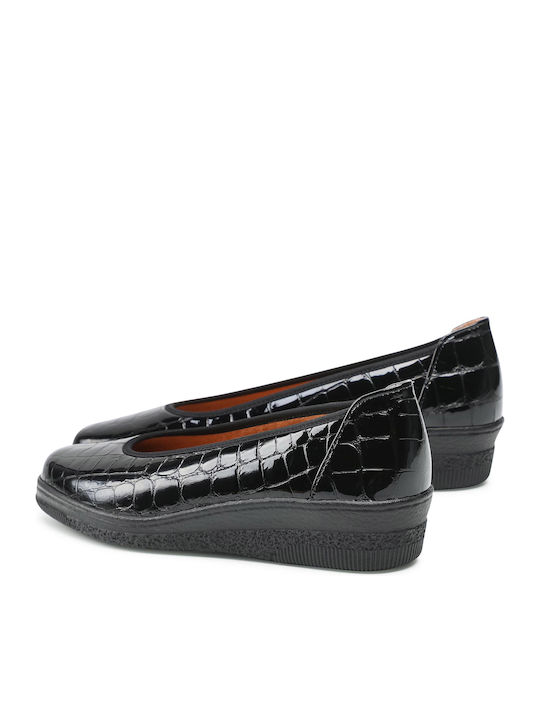 Leather Ballerinas Black