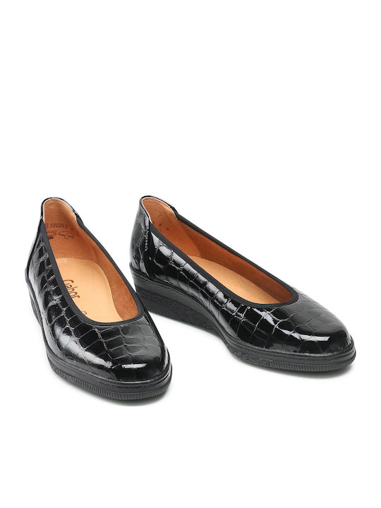 Leather Ballerinas Black