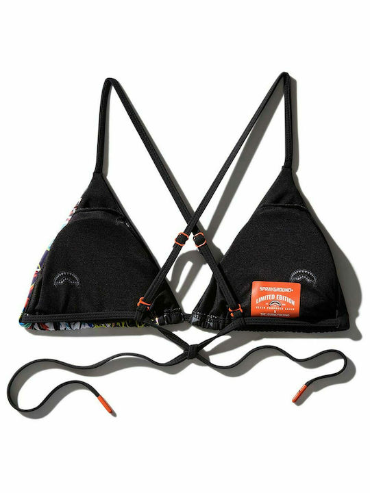 Sprayground Triangle Bikini Top Black