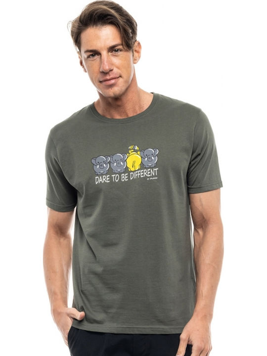 T-shirt Χακί
