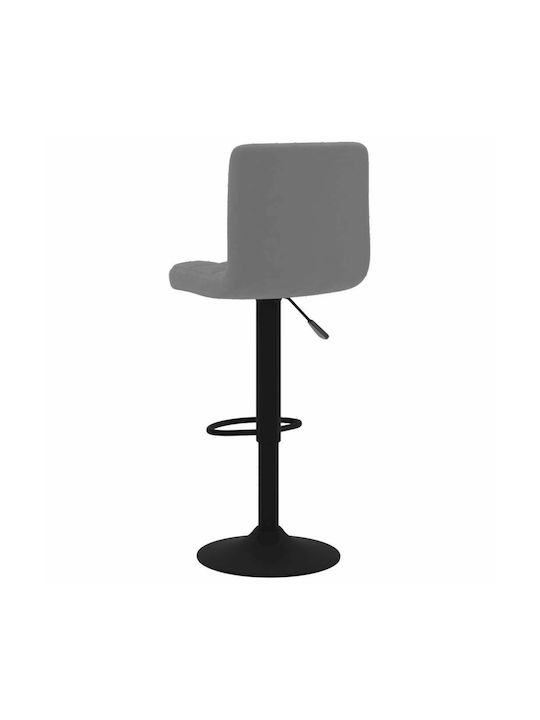 Stool Bar with Back & Adjustable Height Dark Grey 2pcs 40x47x90-111cm