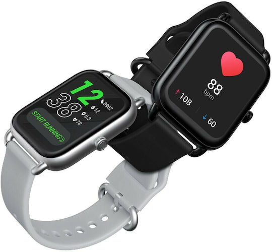 Haylou RS4 LS12 37mm Smartwatch with Heart Rate Monitor (Silver)