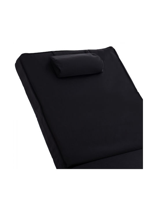Freebox Sun Lounger Cushion Black 192x72cm. FB911237.05T