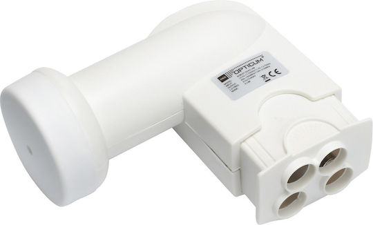 Opticum Robust LNB Quad (4 Εξόδων) με Χαμηλό Όριο Θορύβου 0.1dB