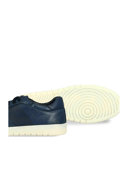 Leder Herren Freizeitschuhe Blau